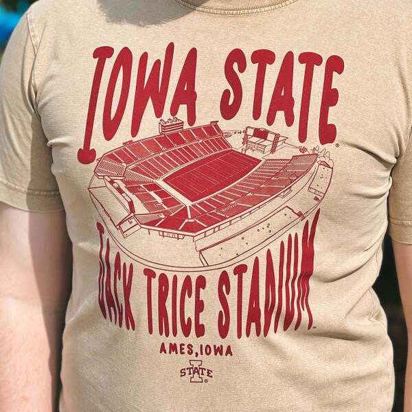 Uscape Jack Trice Football Stadium Oatmeal T-Shirt